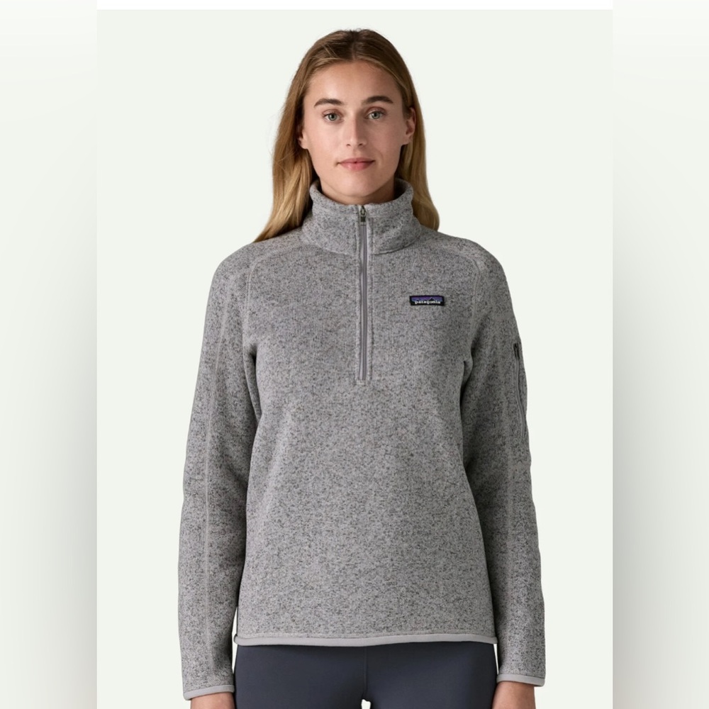 Patagonia Woman’s better sweater perma frost purple quarter zip size medium